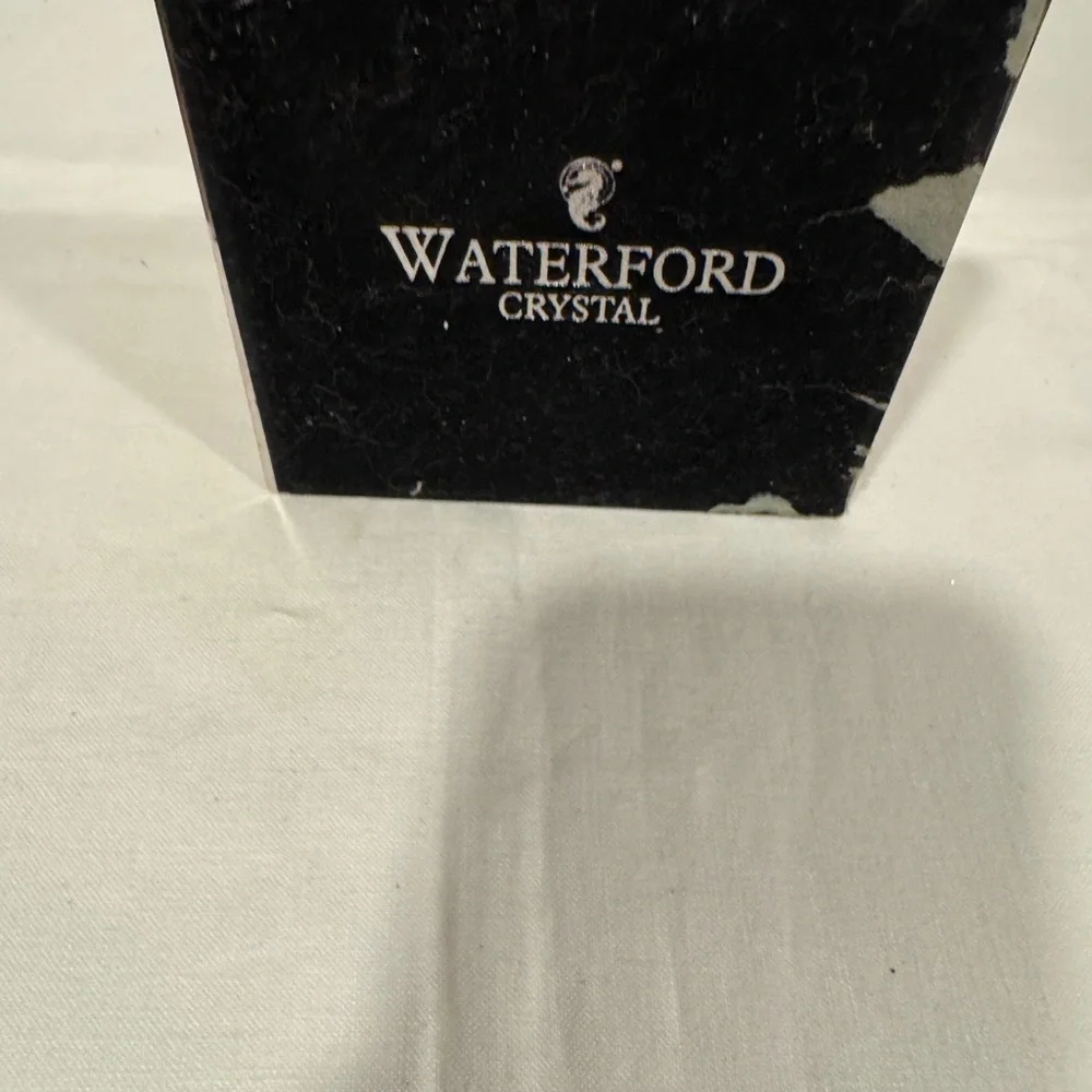 Waterford Silver candle stick. 4x4 6!inches tall